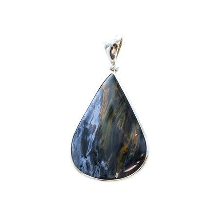 SS 3 Faceted Onyx Pendant