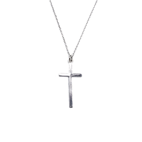 SS Simple Cross Necklace
