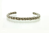SS Rope Braid Cuff Bracelet