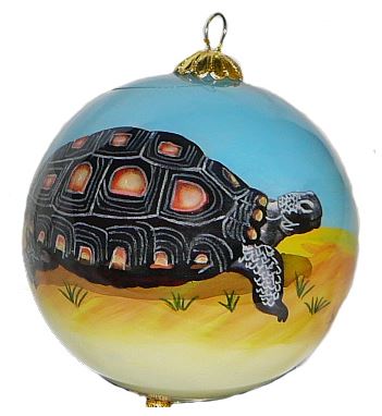Made in Italy Mouth Blown, Hand Painted Glass Ornament for Christmas Tree