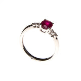 14KW Ruby Simple Band Ring