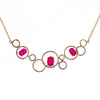14K Rubies and Rings Necklace
