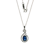 14K Sapphire Filigree Necklace