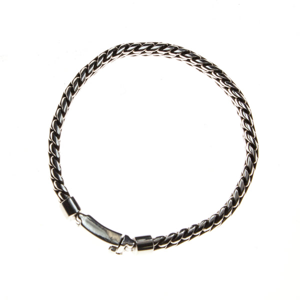 Sterling Silver Bali Woven Bracelet