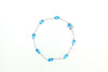 14KW Blue Topaz Helix Bracelet