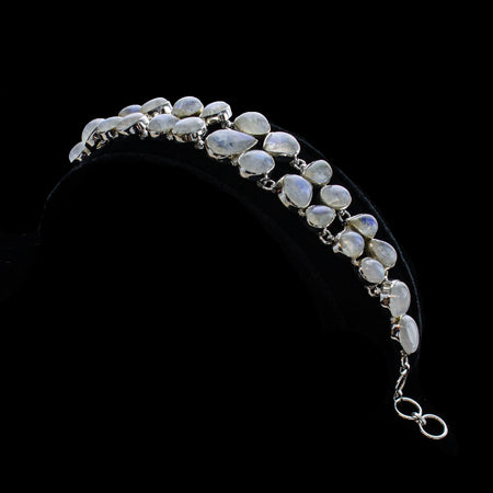 SS Created Opal 2 Feather Drop Earrings