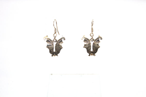 SS Bat Dangle Earrings