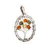 SS Twisted Oval Tree of Life Pendant