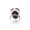 SS Chevron Amethyst Ring (Size 8)