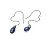 SS Wavy Ear Wire Kyanite Earrings