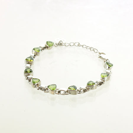 Sterling Silver Peridot Necklace