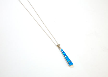 Sterling Silver Apatite Rough Bezel Necklace
