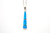SS Created Opal Trapezoid Necklace