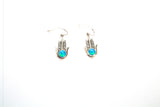 SS Created Opal Hamsa Earrings