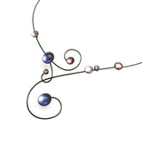 Bubbles & Swirls Memory Wire Necklace