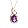 14KY Amethyst Twist Necklace