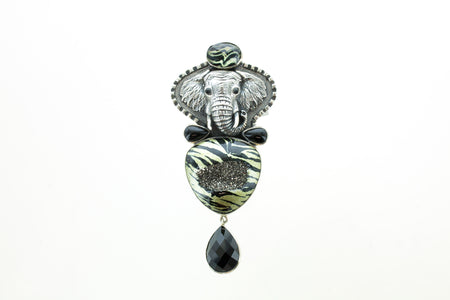 SS Elephant Pin and Pendant
