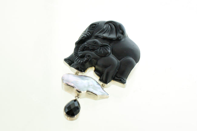 SS Elephant Pin and Pendant