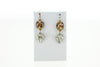 SS Glass Jaguar Drop Earrings