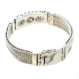 SS 5 Row Floral Cutout Bracelet