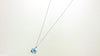 14KW London Blue Topaz and Tanzanite Necklace.