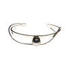 Sterling Silver Black Pearl Cuff Bracelet