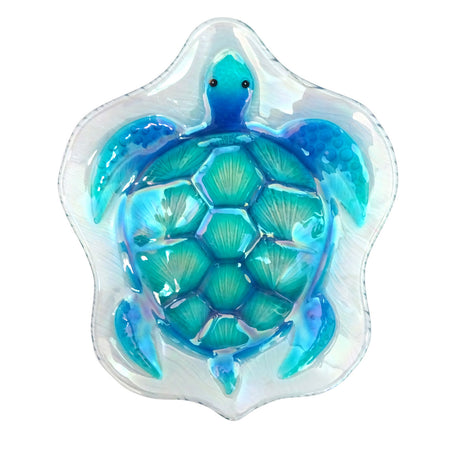Square Glass Sea Turtle Plate