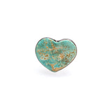 SS Royston Turquoise Heart Ring (Size 7 3/4)