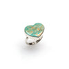 SS Royston Turquoise Heart Ring (Size 7 3/4)