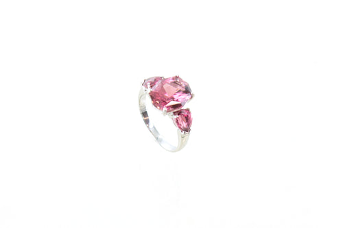 14KW Pink Tourmaline Ring