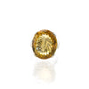 SS Checkerboard Cut Citrine Ring (Size 8)