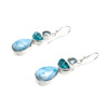 Sterling Silver Larimar Apatite & Blue Topaz Necklace & Earring Set