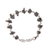 Sterling Silver Meteorite Nugget Link Bracelet