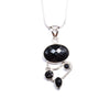 SS Faceted Onyx Necklace