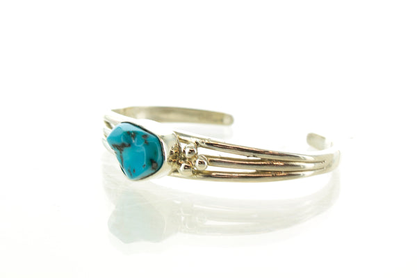 SS Turquoise Cuff Bracelet