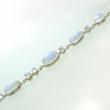 SS Rainbow Moonstone Oval Variety Bracelet