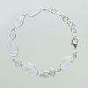 SS Rainbow Moonstone Oval Variety Bracelet