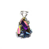 SS Titanium Druzy Quartz Cluster Pendant