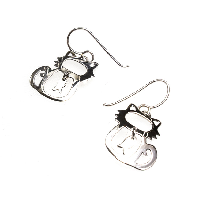 SS Cat & Fish Earrings