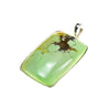 Sterling Silver Lemon Chrysoprase Pendant