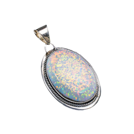 14K Created Opal 14mm Ball Earrings