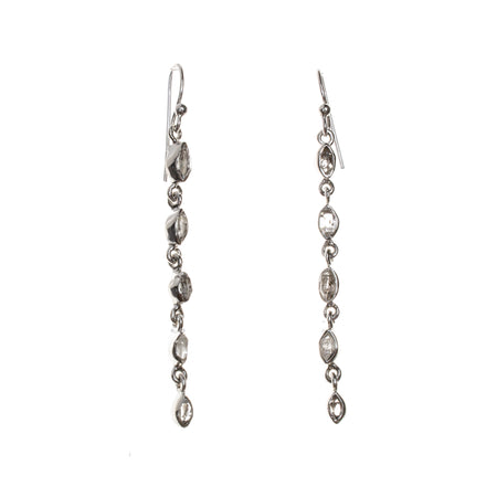 Sterling Silver Peridot Drop Dangle Earrings