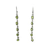 Sterling Silver Peridot Drop Dangle Earrings