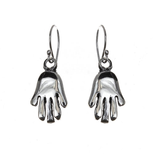 Sterling Silver Hand Dangle Earrings