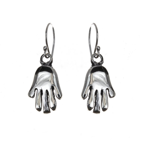 Sterling Silver Hand Dangle Earrings