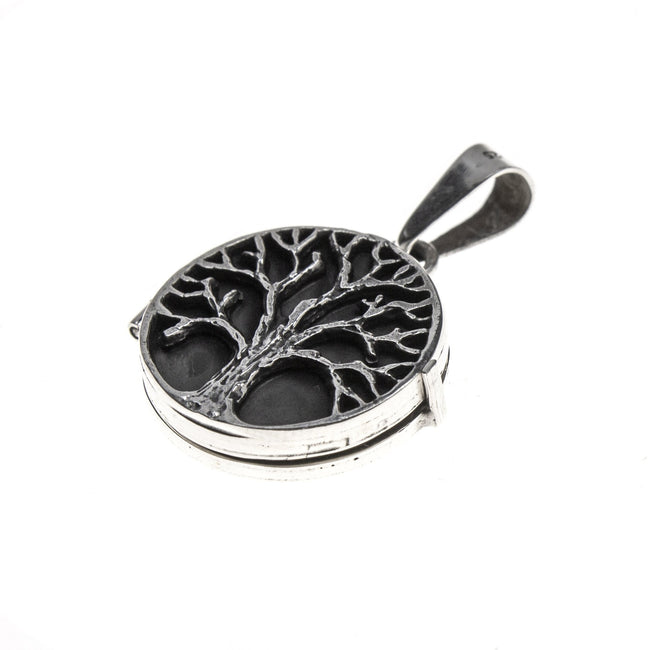 Sterling Silver Round Tree of Life Locket