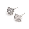 SS Gingko Leaf Hook Earrings