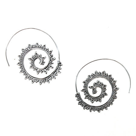 Bubble Drop Glass Post Earrings
