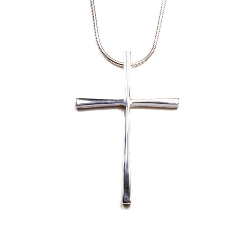 SS Large Cross Necklace