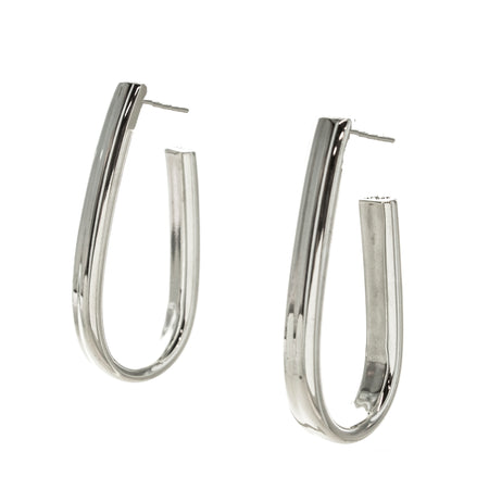 Sterling Silver Created Aquamarine & CZ Earrings